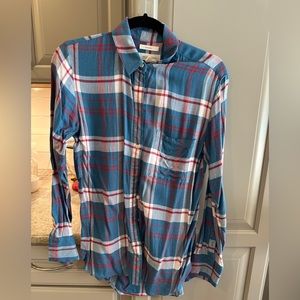 Treasure and Bond Plaid Boyfriend Shirt